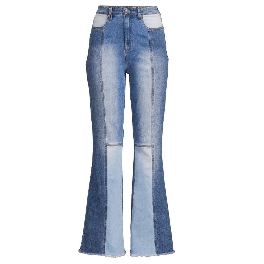 Madden NYC Ultra High Rise Flare Leg Jeans - Picture 3 of 8